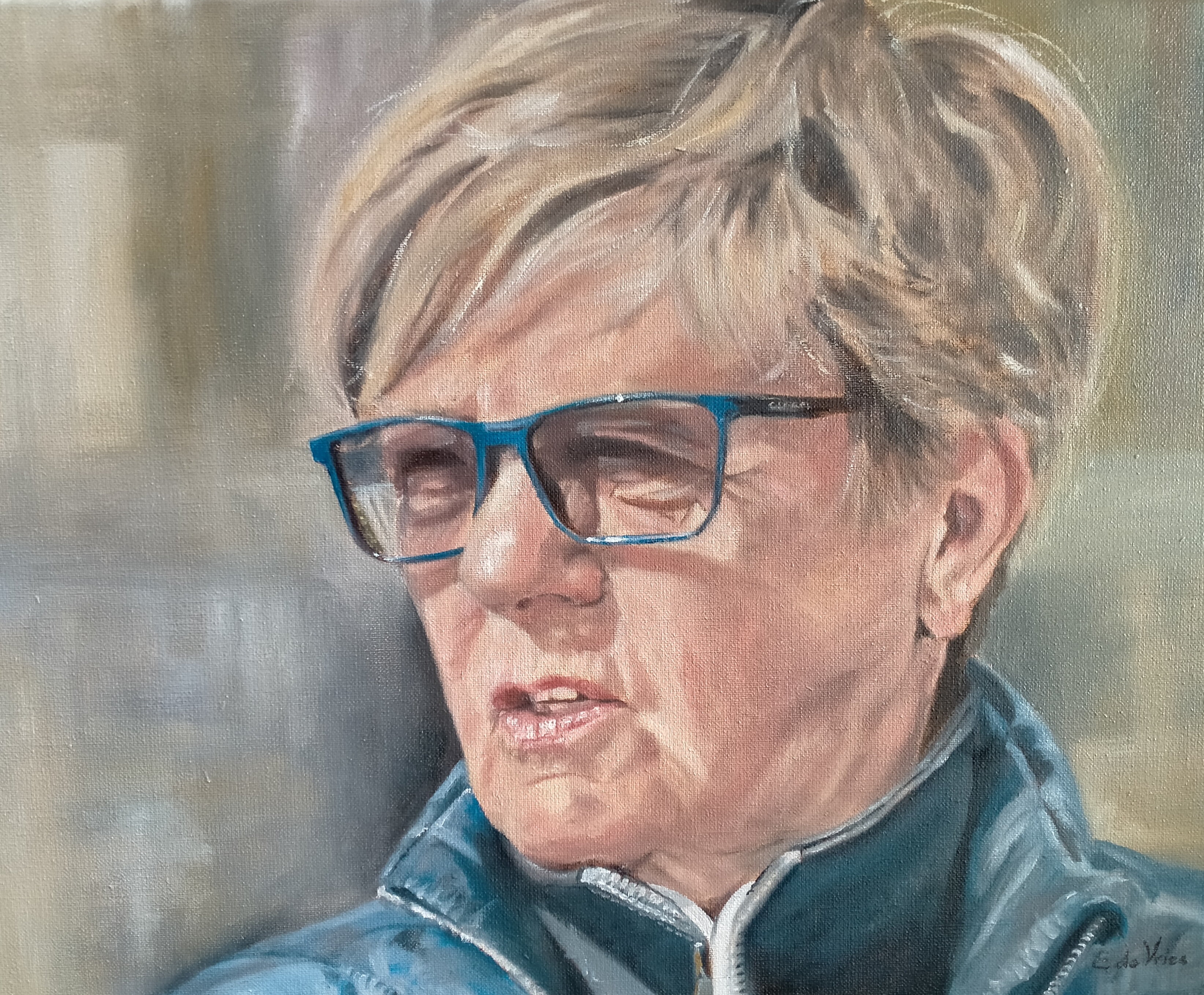 voor haar verjaardag geschilderd