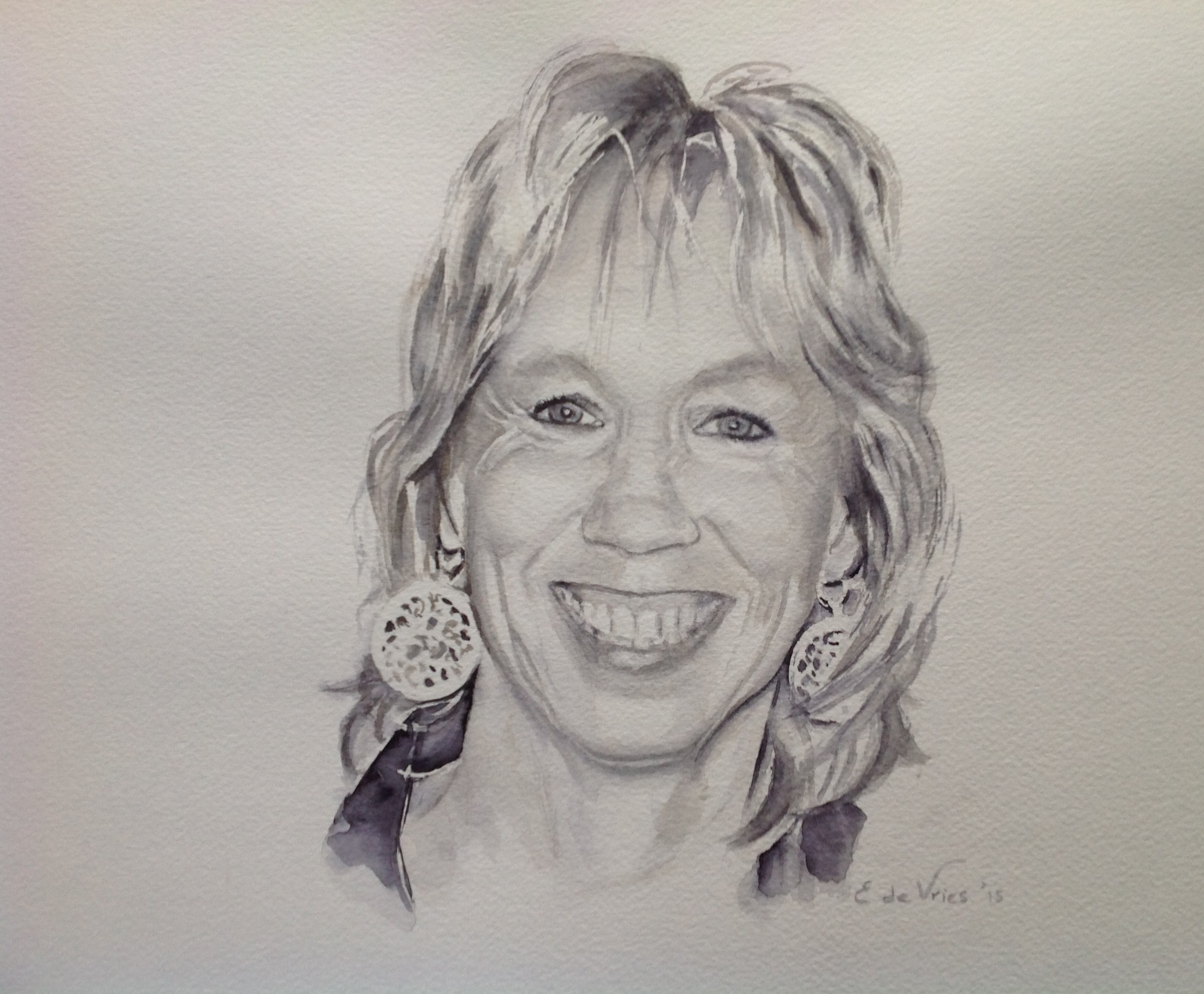 Elise geschilderd voor haar 50ste verjaardag 