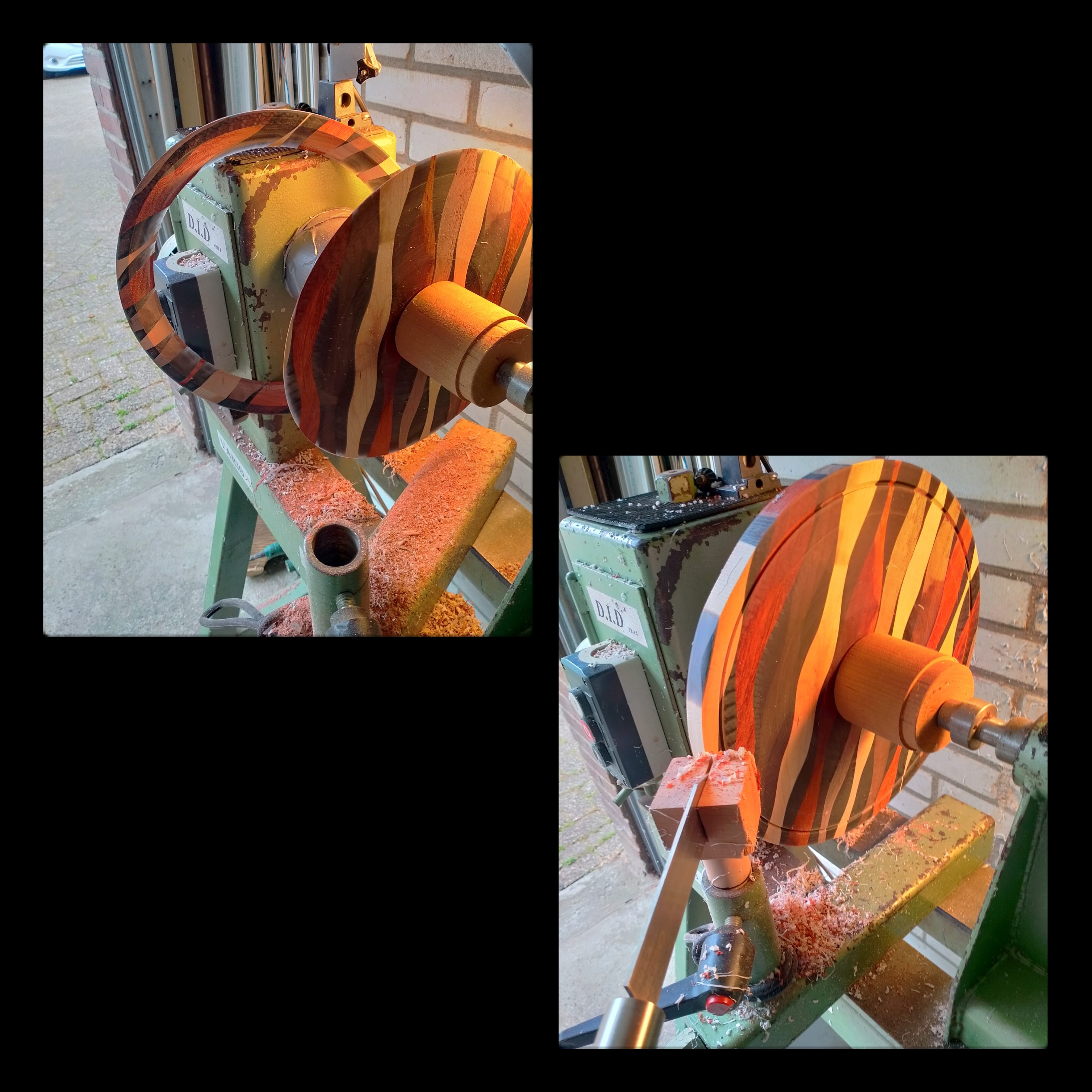 werken met 3 soorten hout 